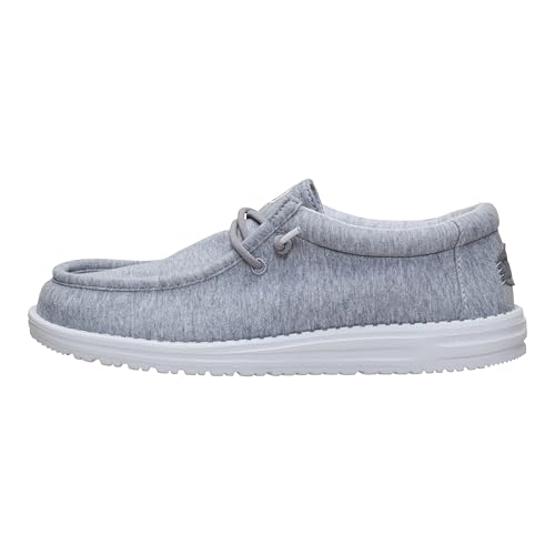 HEYDUDE Men's Wally Stretch Jersey Slip-On Shoes - Grey - Grey