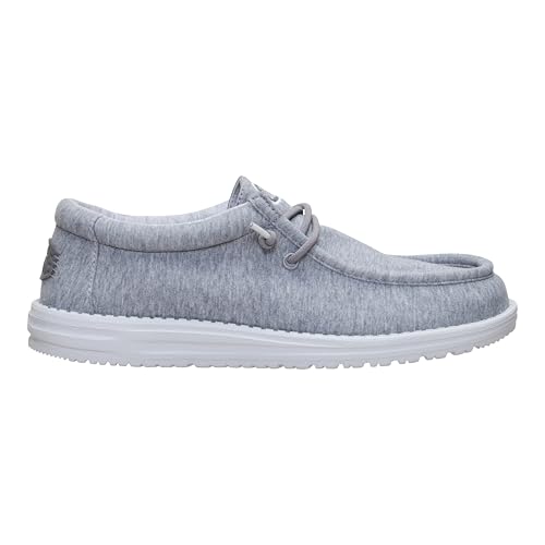 HEYDUDE Men's Wally Stretch Jersey Slip-On Shoes - Grey - gallery image 3