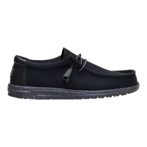 HEYDUDE Men's Wally Amazon Exclusive Slip-On Loafers - Hex Black/Black - gallery image 6