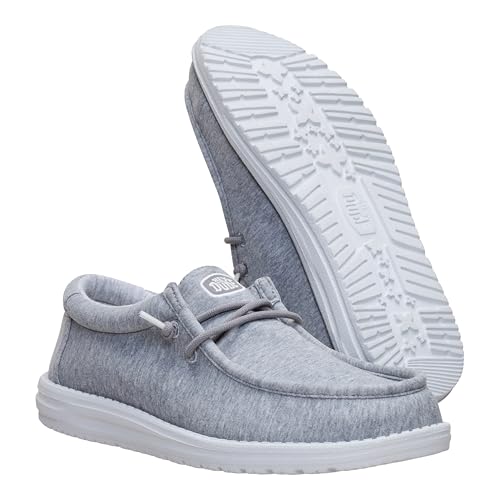 HEYDUDE Men's Wally Stretch Jersey Slip-On Shoes - Grey - gallery image 6
