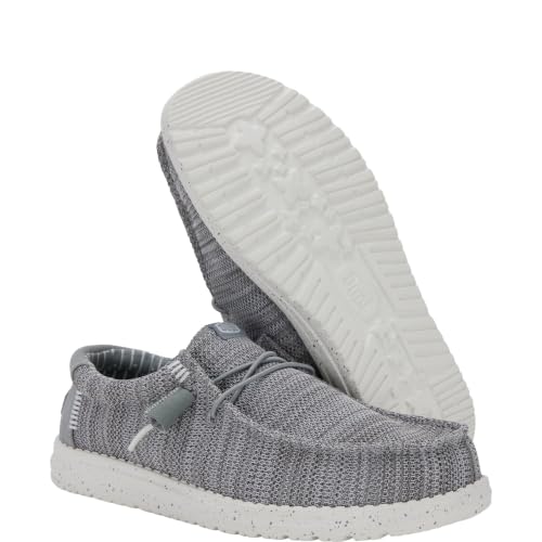 HEYDUDE Men's Wally Stretch Sox Slip-On Loafers - Grey - gallery image 5