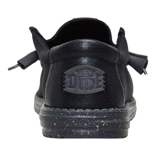 HEYDUDE Men's Wally Amazon Exclusive Slip-On Loafers - Hex Black/Black - gallery image 3
