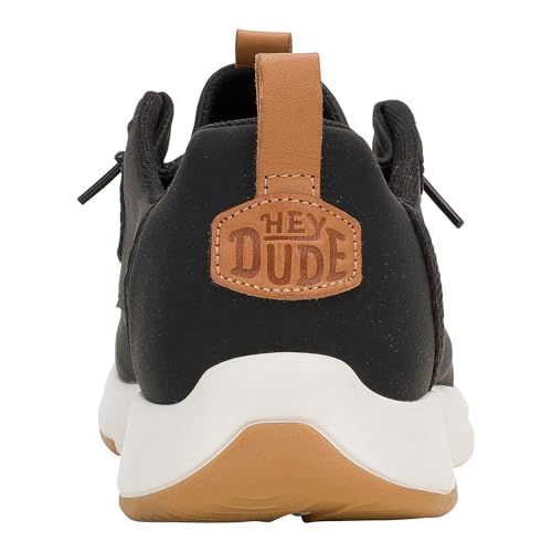 HEYDUDE Men's Wally Drift Classic Slip-On Shoes - Black/White - gallery image 3