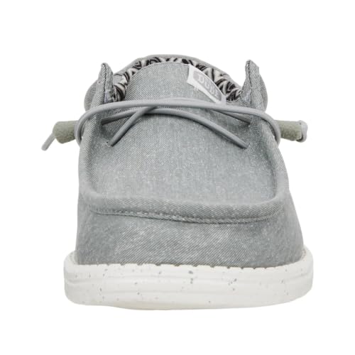HEYDUDE Men's Wally Stretch Canvas Slip-On Loafers - Light Grey - gallery image 4