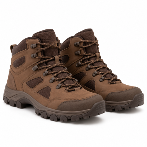 Brown Weather-Shield Ankle Trail Boots on a white background